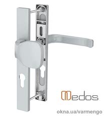 Дверные ручки с ухватом Saturn 32х92х247, серебро.